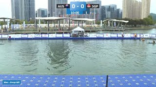 Australia vs Singapore Men Group MR  2024 ICF CanoeKayak Polo World Championships Deqing China [upl. by Dine937]