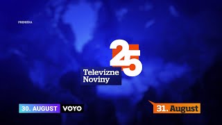 Televízne noviny 25  v utorok 31 8 2021 o 2030 na TV Markíza [upl. by Davita]