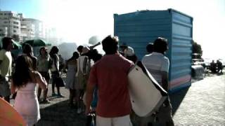 The Worlds largest popcorn machine made of blue container [upl. by Agarhs]