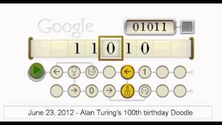 Alan Turing Google Doodle [upl. by Hadihsar953]