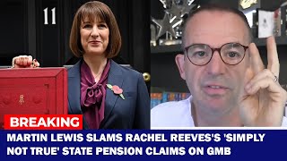 Shocking News Martin Lewis slams Rachel Reevess simply not true state pension claims on GMB [upl. by Alih176]