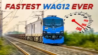 Indias Most Powerful Locomotive quotWAG12quot Fastest Speed Ever Recorded  WAG12  Indian Railways [upl. by Peltier]