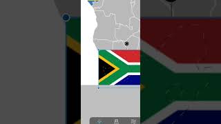 I made a map of Africa every day  South Africa  day 5 shorts country flag map southafrica [upl. by Afatsum41]