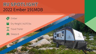 2022 Overland Series 191MDB Travel Trailer from Ember RV  Campers Inn RV [upl. by Ahsinnek]