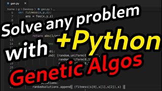 Genetic Algorithm In Python Super Basic Example [upl. by Edas]