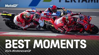 Best MotoGP™ Moments 🤯  2024 IndonesianGP [upl. by Eatnom]