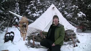 Winter Camping  part 1 Snowtrekker Tent [upl. by Elrae295]