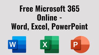 Free Microsoft 365 Online  Word Excel PowerPoint [upl. by Ydnac]