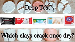 BEST and WORST AIR DRY CLAYS  Testing 5 Clays Amaco Creative Paperclay Crayola Das amp Jovi [upl. by Lerej691]