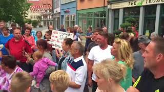 Bad Langensalza Protest vor dem Rathaus für die Gartenanlage am Volkspark [upl. by Tally]