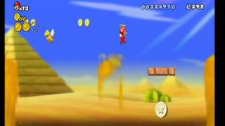 NEW Super Mario Bros Wii 100 Walktrought World 21 ALL STAR COINS [upl. by Schalles]