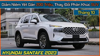 Xe Santafe giảm giá niêm yết gần 200 triệu thay đổi tầm giá trật tự phân khúc gầm cao 07 chỗ [upl. by Nosneb]