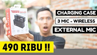 Review Takara Intro X3  Mic Clip On Wireless untuk HP Android Iphone Kamera DSLR Mirrorless [upl. by Pierrepont]