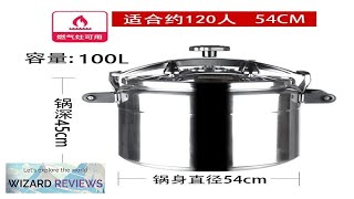 100L Pressure Tank Aluminum Alloy Pressure Cooker Electric Rice Cooker Gas Electromagnetic Review [upl. by Toland]