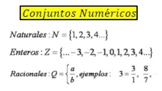 Conjuntos numericos explicacion [upl. by Ingrim]