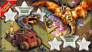 2 NEW Super Dragons and Flame Flinger War Attacks  Clash of Clans [upl. by Anglim]