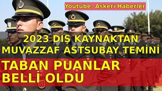 2023 MSB ASTSUBAY TABAN PUANLARI BELLİ OLDU 2024 Astsubay [upl. by Afnin]