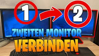 MEHRERE Monitore an EINEM PC anschließen und einrichten  Windows 7 8 10 und 11  DeutschGerman [upl. by Melesa]