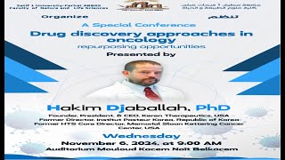 Conference of professor and researcher hakim djaballah  Drug discovery Approaches in Oncology [upl. by Luna]