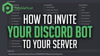 How to Invite Your Discord Bot to Your Server [upl. by Wagshul]