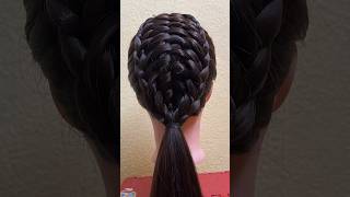 Hairstyle for collegeeasy and simple hairstylehairhackshairtutorialviralshortstrendinghairstyle [upl. by Swagerty]