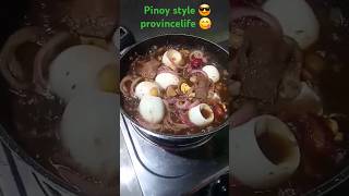 Beef steak recipe pinoy style 😋 👌 😎 😍 food cooking recipe delicious yummy pork provincelife [upl. by Atirb]