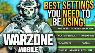 WARZONE Mobile BEST SETTINGS You NEED To Use WARZONE Mobile Graphics Controls amp Audio Settings [upl. by Nofets30]