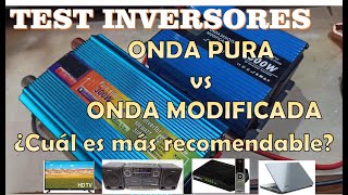 Test inversor onda pura vs onda modificadaprueba en electrodomésticosrecomendación [upl. by Kcor]