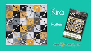 KIRA  Quilt Pattern by Gudrun Erla of GE Designs [upl. by Robbert65]