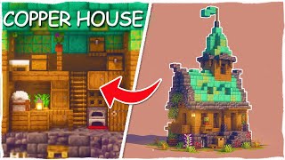 Minecraft 118  Simple Survival House  118 Copper House [upl. by Carlie536]