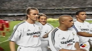 Real Madrid Galácticos Legendary Show in 2003 Ronaldo Zidane Beckham [upl. by Llertnov]