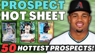 2023 MLB Prospect Hot Sheet 3  50 Hottest MiLB Players  Bowman Baseball Cards  Top Prospects🔥📈 [upl. by Ahsilra811]