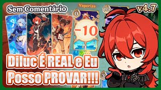 Diluc meta é REAL no TCG do Genshin  Gameplay v47 Sem Comentário Chamado Sagrado TCG [upl. by Chura153]