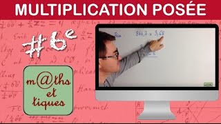 Poser une multiplication  Sixième [upl. by Halona]