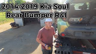 Kia Soul Rear Bumper Remove and Install [upl. by Oys]