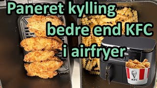 Paneret Kylling inderfilet i airfryer [upl. by Heidie]