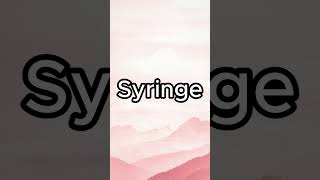 How to pronounce Syringe englishforbeginners pronunciation [upl. by Seem]