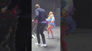 Grant Hill Jumps On Stage to Line Dance with Tamia at Hampton Homecoming [upl. by Cowles]