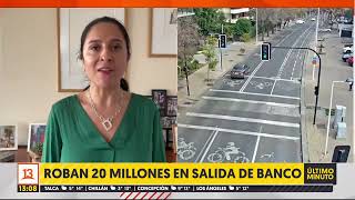 Motochorros roban 20 millones a la salida de un banco [upl. by Adniram968]