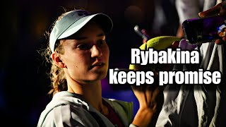 WTA Finals Elena Rybakina keeps guarantee disturbs instructure Aryna Sabalenka rybakina [upl. by Yesteb481]