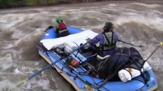 Yampa River High Water Raft Flip 2011 [upl. by Onairotciv]