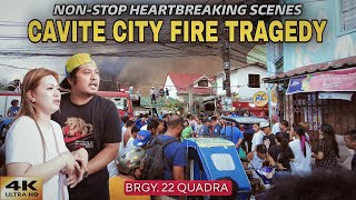 Cavite City Fire Tragedy NonStop Heartbreaking Tragic Scenes 4K [upl. by Frances]