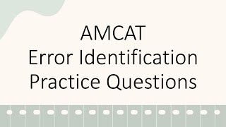 AMCAT Mock Test for English Error Identification Practice Exam Questions and Answers [upl. by Nailij754]