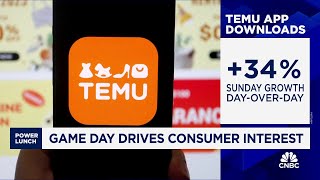 Temu sees fewer new users post Super Bowl compared to last year [upl. by Holsworth]