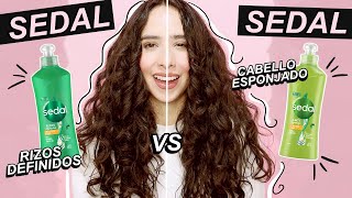 SEDAL Rizos Definidos VS SEDAL Cabello Esponjado 🥊 ¿Cuál crema Funciona Mejor [upl. by Naesad]