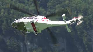 Agusta Westland AW189 Valley Flight Demo Hunter Festival  Mollis Flughafen [upl. by Tsui]