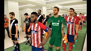 Atletico Madrid vs Rayo Vallecano  PES 2018 Gameplay PC [upl. by Ahseek]