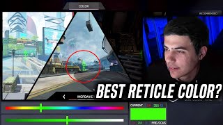 TSM ImperialHal shows his best RETICLE COLOR to play Apex Legends [upl. by Tteirrah]