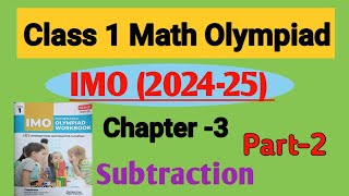 class 1 math olympiad examclass 1 math olympiad practice question chapter subtraction [upl. by Leuneb]