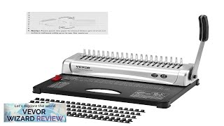 VEVOR Binding Machine Comb Binding Machine 21Holes Binding 450 Sheets Book Binder Review [upl. by Ary]